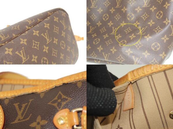 imgrc0080437658 Louis Vuitton Neverfull MM Monogram Tote Bag Brown