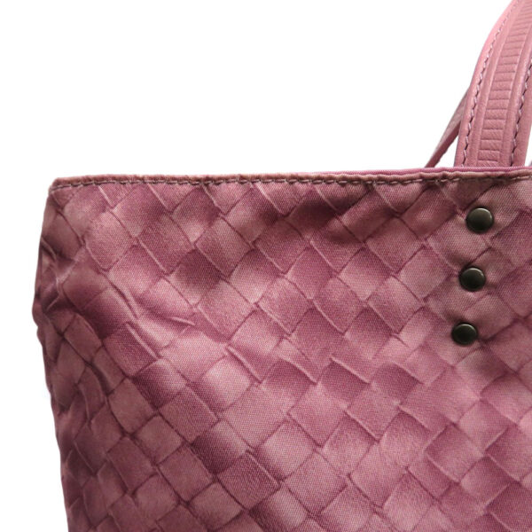 imgrc0080463131 Bottega Veneta Tote Bag Intrecciolusion Nylon Twilight Pink