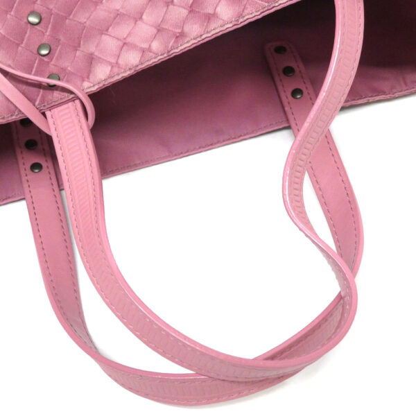 imgrc0080463133 Bottega Veneta Tote Bag Intrecciolusion Nylon Twilight Pink