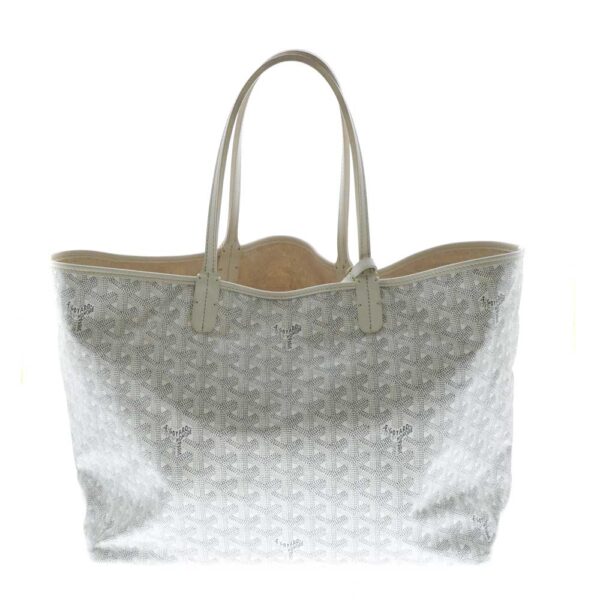 imgrc0080469484 Goyard Saint Louis PM Tote Bag Canvas Herringbone White