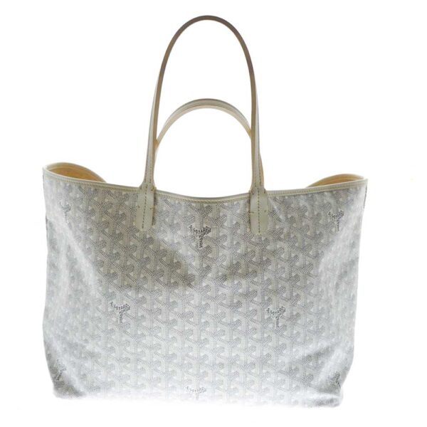 imgrc0080469485 Goyard Saint Louis PM Tote Bag Canvas Herringbone White