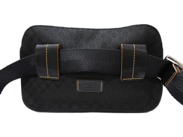 imgrc0080534546 Celine Waist Pouch Canvas Leather Black