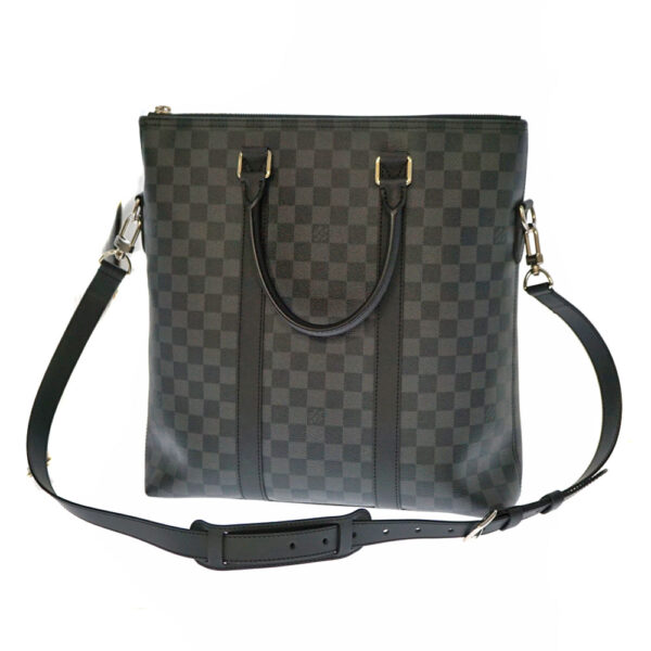 imgrc0080535235 Louis Vuitton Tadao PM NM Damier Graphite Tote Bag Black