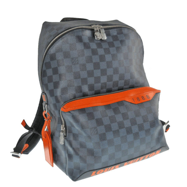 imgrc0080566278 Louis Vuitton Discovery Backpack Damier Cobalt Gray Orange