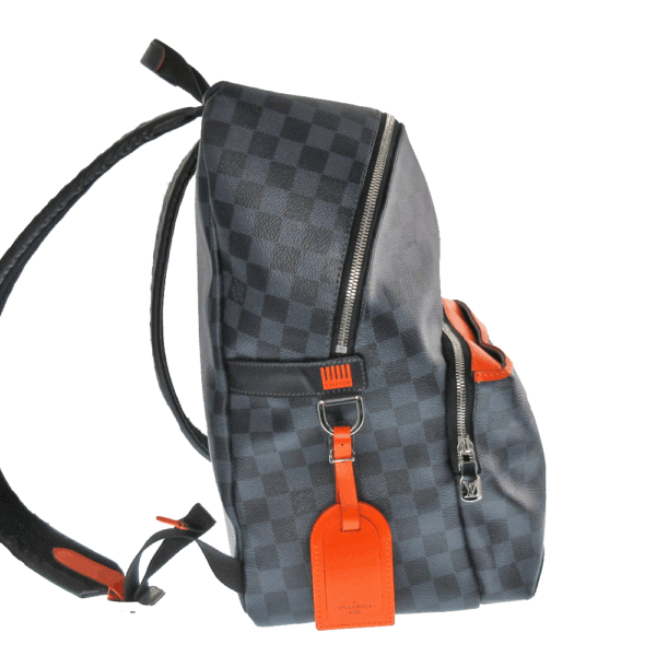 imgrc0080566286 Louis Vuitton Discovery Backpack Damier Cobalt Gray Orange