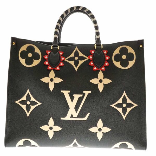 imgrc0080615724 Louis Vuitton On the Go GM Monogram Empreinte Tote Bag Black