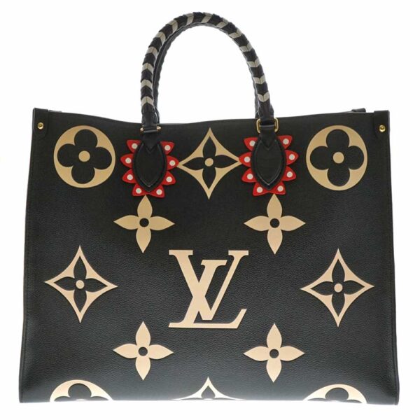 imgrc0080615725 Louis Vuitton On the Go GM Monogram Empreinte Tote Bag Black