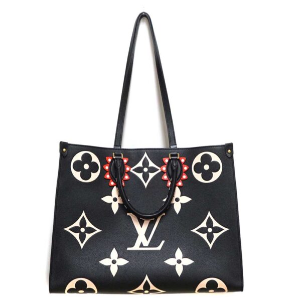 imgrc0080615728 Louis Vuitton On the Go GM Monogram Empreinte Tote Bag Black