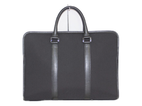 imgrc0080639600 Burberry Black Label Nylon Check Briefcase Black