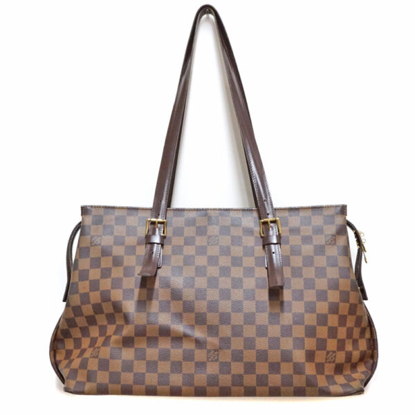 imgrc0080664998 Louis Vuitton Chelsea Damier Ebene Tote Bag Brown