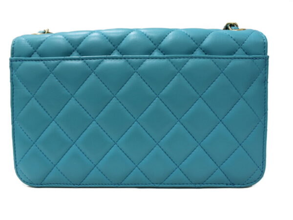 imgrc0081328649 Chanel Chain Shoulder Bag Lambskin Turquoise Blue