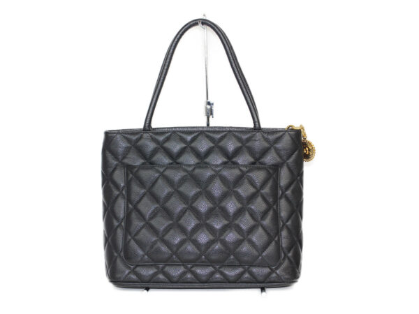 imgrc0081332901 Chanel Reprint Caviar Skin Tote Bag Black