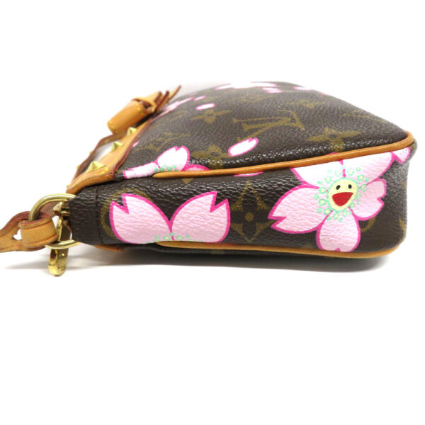 imgrc0081336073 Louis Vuitton Pochette Accessoire Pouch Cherry Blossom Canvas Pink