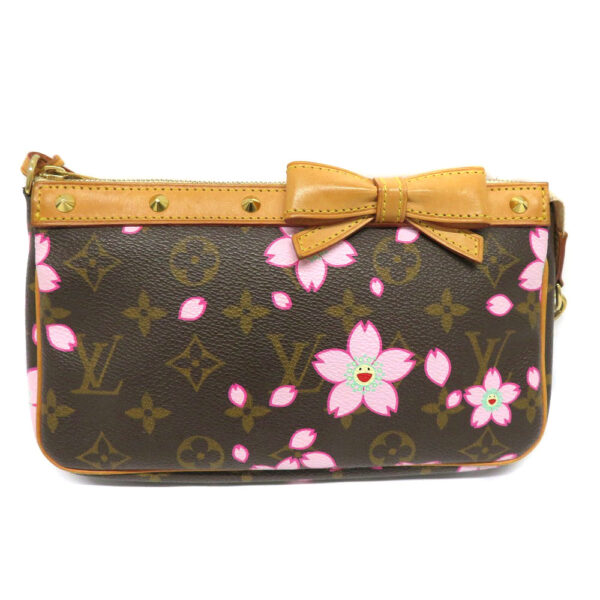 imgrc0081336078 Louis Vuitton Pochette Accessoire Pouch Cherry Blossom Canvas Pink