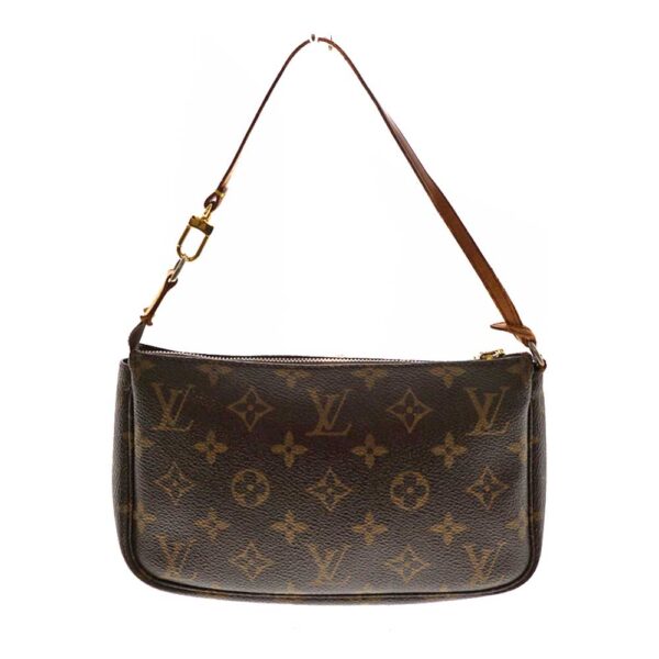 imgrc0081352343 Louis Vuitton Pochette Accessories Monogram Canvas Pouch Brown