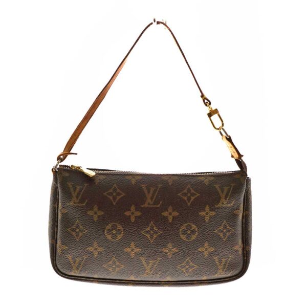 imgrc0081352344 Louis Vuitton Pochette Accessories Monogram Canvas Pouch Brown