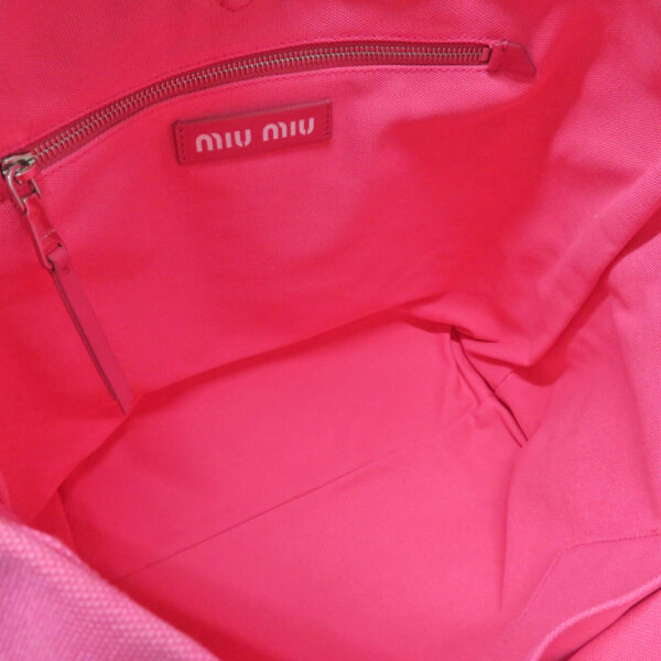 imgrc0081398882 Miu Miu Tote Bag Pink Canvas