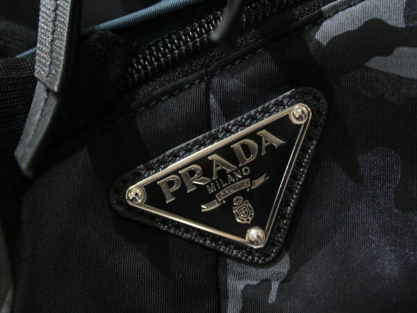 imgrc0081431367 Prada Printed Technical Backpack Nylon Black Camouflage