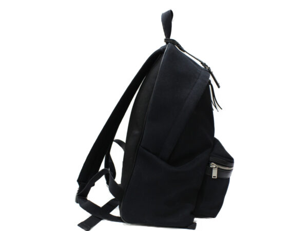 imgrc0081431492 YSL City Backpack Canvas Leather Black