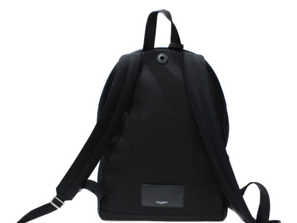 imgrc0081431493 YSL City Backpack Canvas Leather Black