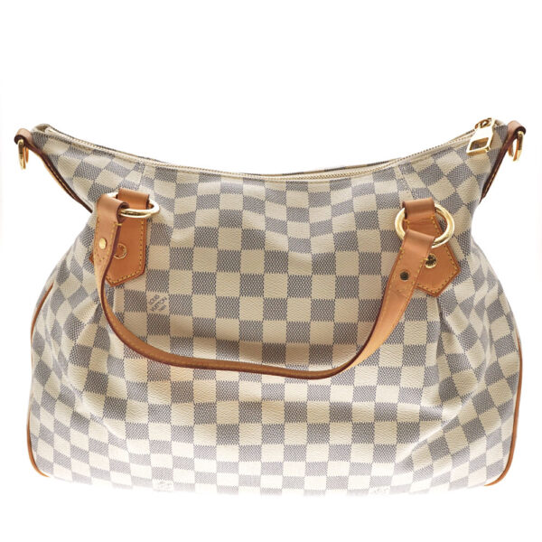 imgrc0081467011 Louis Vuitton Evora MM Damier Azur Canvas Tote Bag White