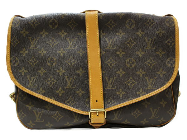 imgrc0081477543 Louis Vuitton Saumur 35 Monogram Shoulder Bag Brown