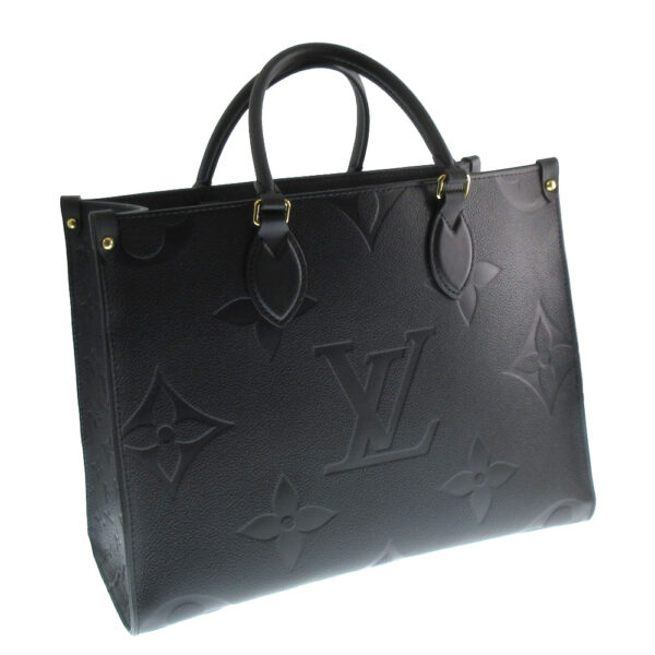 imgrc0081492211 Louis Vuitton On the Go MM Tote Bag Monogram Empreinte Cowhide Black