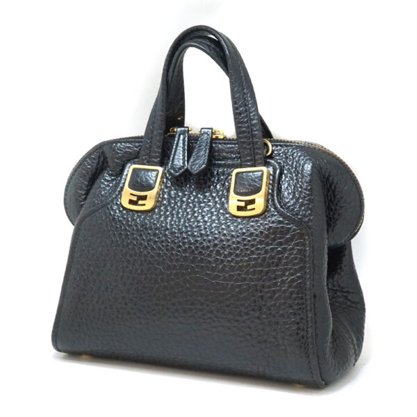 imgrc0081503074 Fendi Chameleon 2WAY Handbag Leather Black