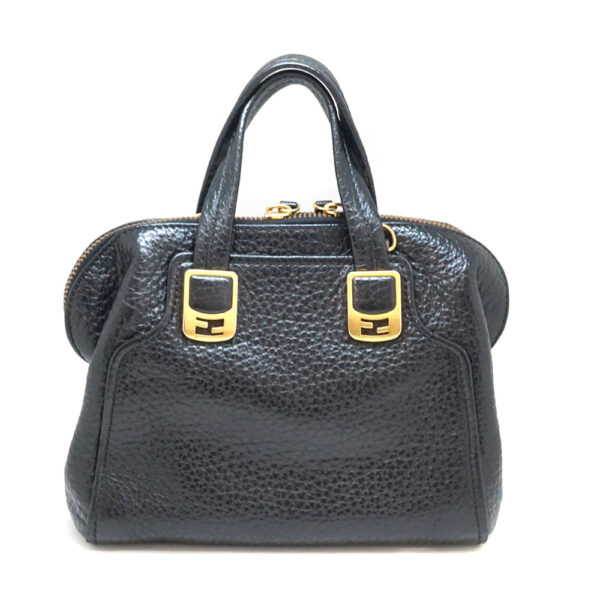 imgrc0081503075 Fendi Chameleon 2WAY Handbag Leather Black