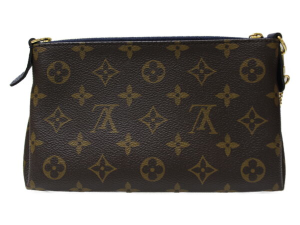 imgrc0081598960 Louis Vuitton Pallas Clutch Monogram Calf Leather Blue Marine Navy