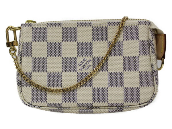 imgrc0081659858 Louis Vuitton Mini Pochette Accessoire Damier Azur Pouch