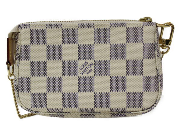 imgrc0081659861 Louis Vuitton Mini Pochette Accessoire Damier Azur Pouch