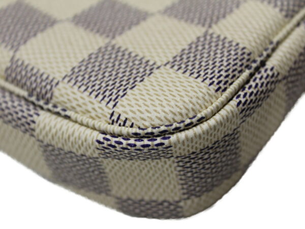 imgrc0081659863 Louis Vuitton Mini Pochette Accessoire Damier Azur Pouch