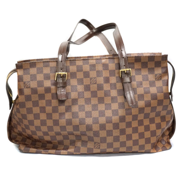 imgrc0081667117 Louis Vuitton Chelsea Damier Ebene Tote Bag Brown