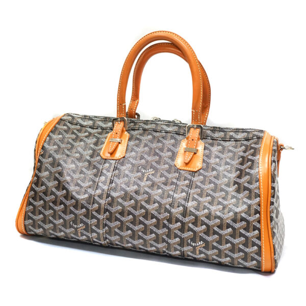 imgrc0081685159 Goyard Croisjour 35 Bag Canvas Herringbone Brown