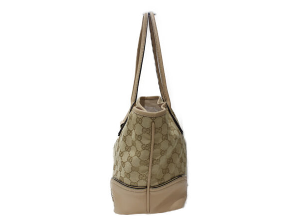 imgrc0081696053 Gucci Canvas Leather Tote Bag Beige