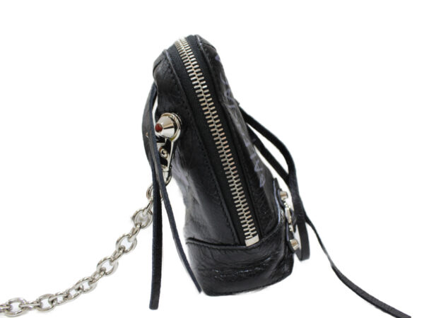 imgrc0081696282 Balenciaga Graffiti Leather Chain Bag Black