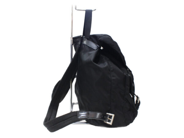 imgrc0081716912 Prada Vela Nylon Backpack Black