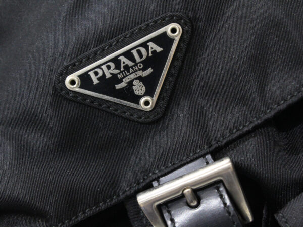 imgrc0081716925 Prada Vela Nylon Backpack Black