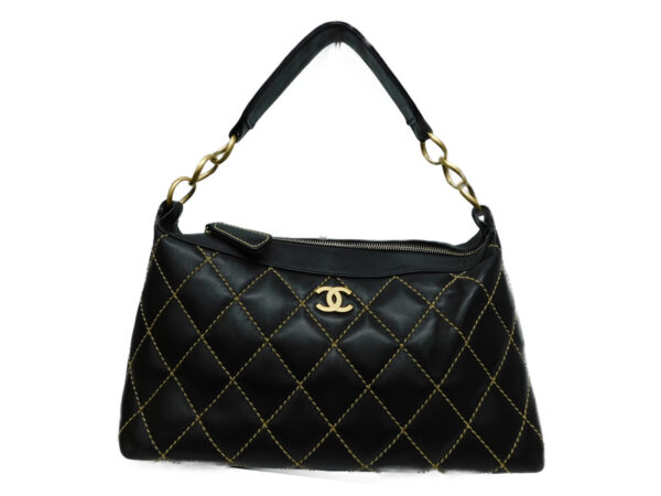 imgrc0081731984 Chanel Cocomark Wild Stitch Handbag Black