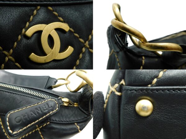 imgrc0081731992 Chanel Cocomark Wild Stitch Handbag Black