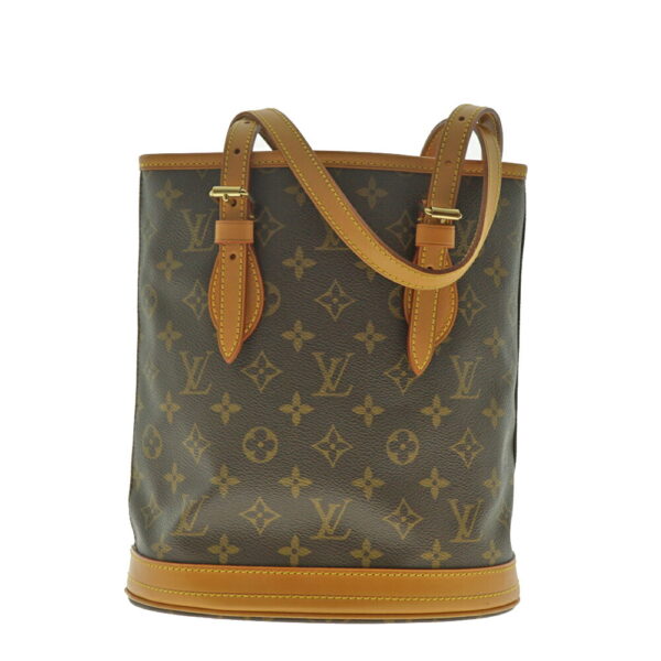 imgrc0081786671 Louis Vuitton Bucket PM Tote Bag Monogram Canvas Brown