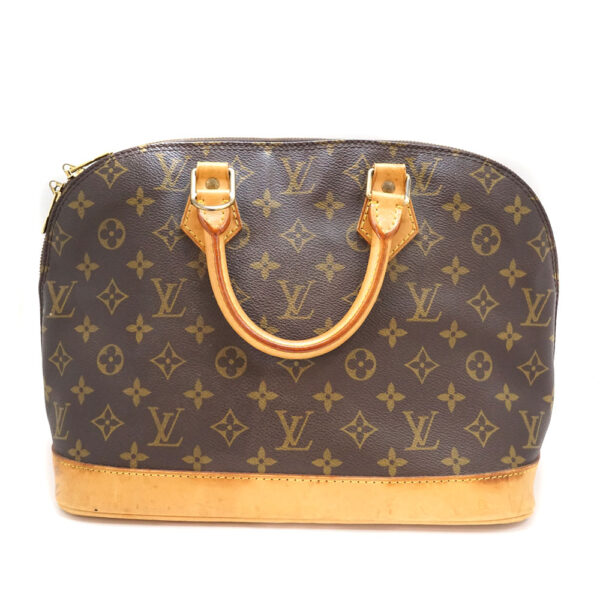 imgrc0081804712 Louis Vuitton Alma Monogram Canvas Handbag Brown