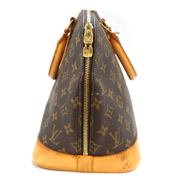 imgrc0081804716 Louis Vuitton Alma Monogram Canvas Handbag Brown