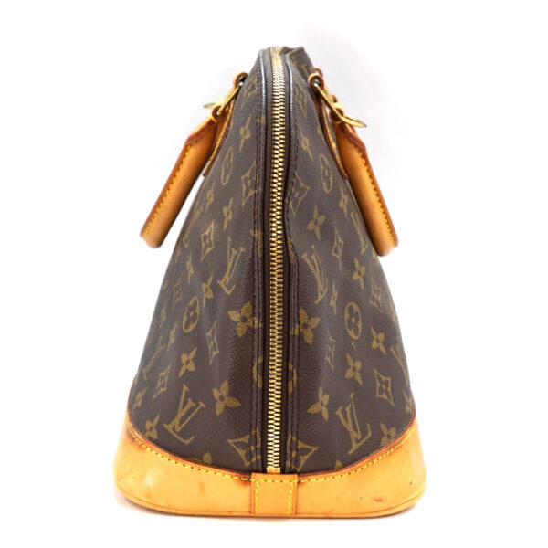 imgrc0081804718 Louis Vuitton Alma Monogram Canvas Handbag Brown