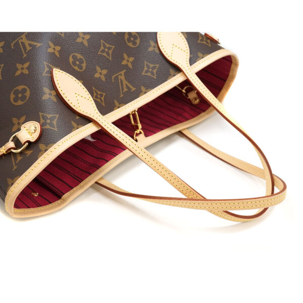 imgrc0081847663 Louis Vuitton Neverfull PM Monogram Canvas Tote Bag Brown Pink