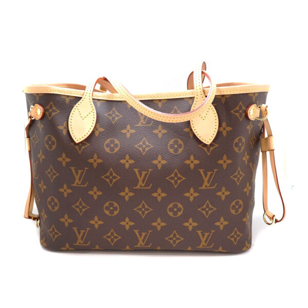 imgrc0081847667 Louis Vuitton Neverfull PM Monogram Canvas Tote Bag Brown Pink