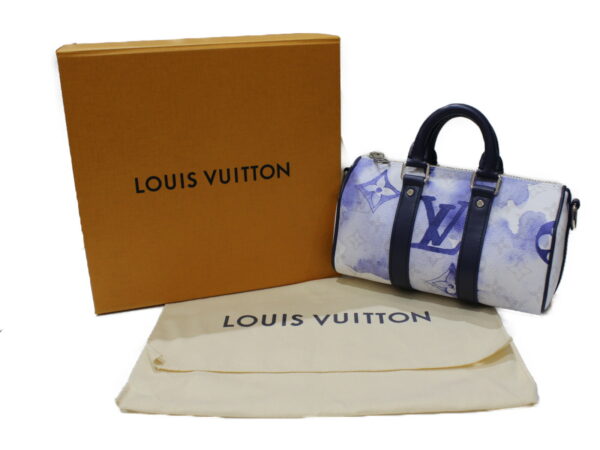 imgrc0081888098 Louis Vuitton Keepall XS Canvas Bag Blue White