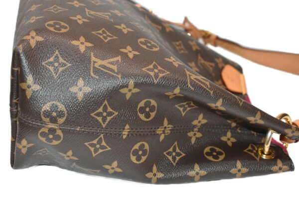 imgrc0081941517 Louis Vuitton Graceful MM Monogram Canvas Shoulder Bag Brown Pink