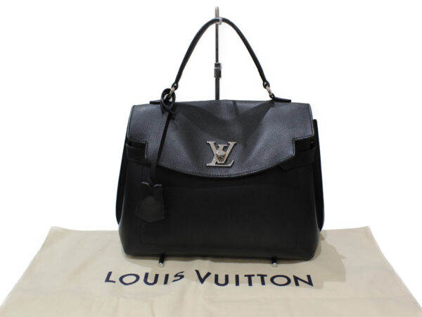 imgrc0081972003 Louis Vuitton Lock Me Ever MM Grain Calf Leather Handbag Noir Black